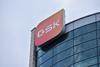 GSK logo Poland building