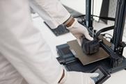 top-down-view-technician-3D-printing-machine
