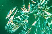 acetylsalicylic acid crystallisation structure polarised light