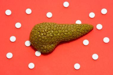pancreas and tablet concept