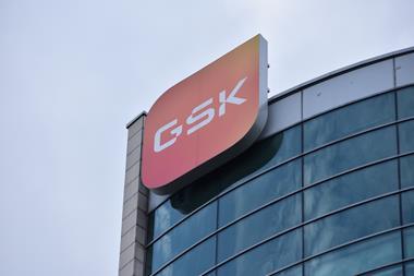 GSK logo Poland building