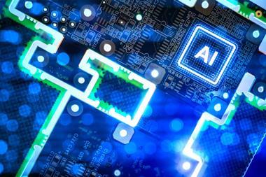 AI computer chip concept