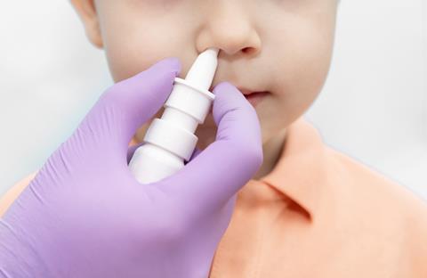 child nasal spray administer
